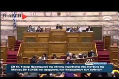 ΕΝ ΜΕΣΩ ΟΞΥΤΑΤΗΣ ΑΝΤΙΠΑΡΑΘΕΣΗΣ ΠΡΑΓΜΑΤΟΠΟΙΗΤΑΙ ΣΤΗ ΒΟΥΛΗ Η ΟΝΟΜΑΣΤΙΚΗ ΨΗΦΟΦΟΡΙΑ ΓΙΑ ΤΑ ΦΑΡΜΑΚΑ