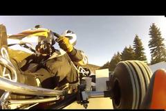 Καρτ στα χιόνια με ένα CRG/Rotax [video]