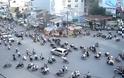 Rush Hour Traffic in Ho Chi Minh City, Viet Nam