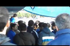 Ξύλο μετά το τέλος του αγώνα στο Σαραβάλι (video)