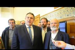 Δήλωση Πάνου Καμμένου μετά τη συνάντηση του με τα προεδρεία της ΠΟΕΣΥ και της ΕΣΗΕΑ [video]