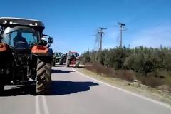Φθιώτιδα: Τρακτέρ και ματ στον παράδρομο της εθνικής οδού [Videos - Photos]
