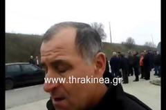 Αγρότες έκλεισαν την Εθνική Οδό στην Ορεστιάδα