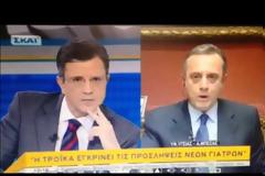 Ο Υφυπουργός μιλούσε και έφαγε...μαύρο! [video]