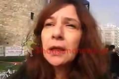 Μαύρο πανό κρέμασαν στο Λευκό Πύργο υπάλληλοι του υπουργείου Πολιτισμού και της ΕΛΒΟ [Photos - Video]