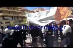 Επεισόδια στο τέλος της παρέλασης στην Καλαμάτα [video]