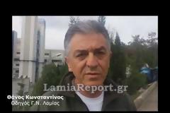Σώθηκε από θαύμα ο οδηγός που τούμπαρε νωρίτερα με το αμάξι του στη Λαμία [Photos - Video]