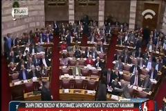 Η στιγμή που ο Βενιζέλος βρίζει τον Απόστολο Κακλαμάνη μέσα στην Ολομέλεια της Βουλής