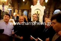 Ο Σαμαράς έψαλε στον Επιτάφιο της Πύλου [Videos]