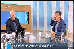 ΣΤ. ΘΕΟΔΩΡΑΚΗΣ: ΔΕΝ ΕΙΜΑΣΤΕ ΟΥΤΕ ΜΕ ΤΟ ΑΡΙΣΤΕΡΟ, ΟΥΤΕ ΜΕ ΤΟ ΔΕΞΙ ΛΑΘΟΣ (VIDEO)