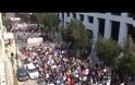 ΠΟΡΕΙΑ ΠΑΡΑΓΩΓΩΝ ΛΑΪΚΩΝ ΑΓΟΡΩΝ ΠΡΟΣ ΤΗ ΒΟΥΛΗ (VIDEO)