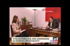 ΑΛ. ΤΣΙΠΡΑΣ: ''ΑΥΤΕΣ ΟΙ ΕΥΡΩΕΚΛΟΓΕΣ ΕΙΝΑΙ ΔΗΜΟΨΗΦΙΣΜΑ'' (VIDEO)