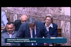 Ουρλιαχτά, φωνές και παραλήρημα από Μιχαλολιάκο στη Βουλή - Τι είπε για τη δολοφονία Τεμπονέρα