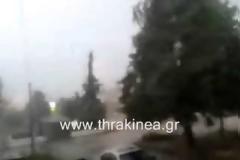 Καταστροφές από καιρικά φαινόμενα στην Ορεστιάδα [video]