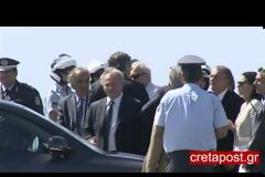 Δείτε βίντεο από την αναχώρηση του Κινέζου πρωθυπουργού από το αεροδρόμιο Ηρακλείου