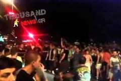 Κάηκε η Θεσσαλονίκη από τους πανηγυρισμούς [videos]
