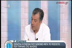 ΣΤ. ΘΕΟΔΩΡΑΚΗΣ: «ΟΥΡΑ» ΣΕ ΚΥΒΕΡΝΗΤΙΚΟ ΣΥΝΑΣΠΙΣΜΟ ΜΕ 6%, ΜΕ 12% ΟΜΩΣ.. ΣΥΓΚΥΒΕΡΝΗΣΗ!