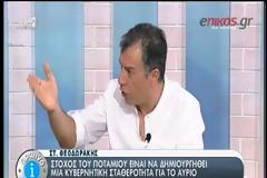 ΣΤ. ΘΕΟΔΩΡΑΚΗΣ: «ΟΥΡΑ» ΣΕ ΚΥΒΕΡΝΗΤΙΚΟ ΣΥΝΑΣΠΙΣΜΟ ΜΕ 6%, ΜΕ 12% ΟΜΩΣ.. ΣΥΓΚΥΒΕΡΝΗΣΗ!