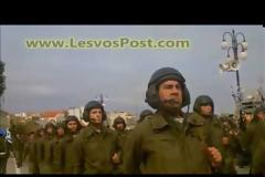 Φωτό από τη στρατιωτική παρέλαση στη Μυτιλήνη