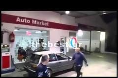 Βίντεο από τη στιγμή που χτύπησε ο σεισμός στο Αίγιο - Πανικός σε πρατήριο υγρών καυσίμων