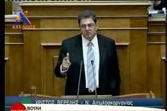 Είχε προειδοποιήσει περί υπαγωγής στο ΔΝΤ κατά τη συζήτηση του Προϋπολογισμού 2009 [video]