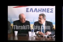 Στην Ξάνθη ο Π. Καμμένος - “Ο Σαμαράς θα πάει στην πολιτική του ερημία να γλιτώσει ο τόπος” [video]