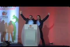 Ο Τσίπρας μαζί με τον ηγέτη των Ισπανών Podemos Πάμπλο Ιγγλέσιας [video]