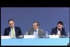 Δάκρυσε ο Αντώνης Σαμαράς και έκλεισε το μικρόφωνο - Δείτε το βίντεο