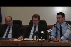 Παρουσίαση του Διοικητή Ασφάλειας Αττικής και του Εκπροσώπου Τύπου της Ελληνικής Αστυνομίας για την εξάρθρωση δύο εγκληματικών οργανώσεων
