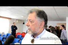 Πανούσης: Εμείς πρέπει να απλώσουμε το χέρι στον πολίτη - Τι είπε στους αστυνομικούς στη Λαμία