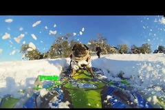 Αυτό το σκυλάκι κάνει snowboard και... ρίχνει το ίντερνετ! [video]