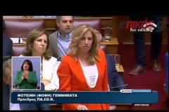 Οι γκριμάτσες και οι χειρονομίες της βουλευτού του ΠΑΣΟΚ που έμειναν στα highlight της χθεσινής ψηφοφορίας στην ολομέλεια της βουλής [video]
