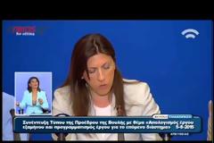 ΜΕ ΑΙΧΜΕΣ ΚΑΙ «ΚΑΡΦΙΑ» Ο ΑΠΟΛΟΓΙΣΜΟΣ ΤΗΣ ΖΩΗΣ ΚΩΝΣΤΑΝΤΟΠΟΥΛΟΥ ΓΙΑ ΤΟ ΕΡΓΟ ΤΗΣ ΒΟΥΛΗΣ