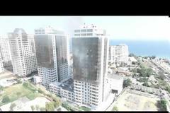 Η φωτιά στους Δίδυμους Πύργους της Οδησσού το Σάββατο που δεν ασχολήθηκε κανένας [photos+video]