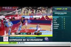 ΤΑ HIGHLIGHTS TOY ΟΛΥΜΠΙΑΚΟΣ - ΚΟΛΟΣΣΟΣ (88-62) *BINTEO*