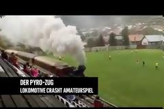 Έγινε κι αυτό. Τρένο πέρασε μέσα από γήπεδο!!