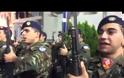 Η Χαλκίδα υποδέχθηκε την Αγία Ζώνη υπό τον Εθνικό Υμνο [photos+video]