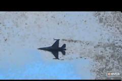 Η αεροπορική επίδειξη του F-16 στο λιμάνι της Αλεξανδρούπολης on video