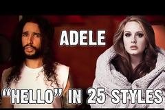 Τραγουδάει το Hello της Adele με 25 διαφορετικούς τρόπους!