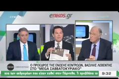 ΛΕΒΕΝΤΗΣ: ΦΑΙΝΕΤΑΙ ΟΤΙ Ο ΠΡΩΘΥΠΟΥΡΓΟΣ ΕΙΝΑΙ ΠΑΣΟΚΑΤΖΗΣ, ΑΝ ΘΕΩΡΕΙ ΑΣΤΕΙΕΣ ΤΙΣ ΣΥΖΗΤΗΣΕΙΣ ΓΙΑ ΟΙΚΟΥΜΕΝΙΚΗ