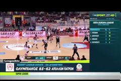 ΤΑ HIGHLIGHTS ΤΟΥ ΟΛΥΜΠΙΑΚΟΣ - ΑΠΟΛΛΩΝ Π. 83-62 ΑΠΟ ΤΟΝ ΟΤΕ TV! (4λεπτο ΒΙΝΤΕΟ)