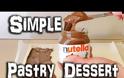 Άπλωσε την Nutella πάνω στο φύλλο και δημιούργησε το πιο γρήγορο και νόστιμο επιδόρπιο... [video]