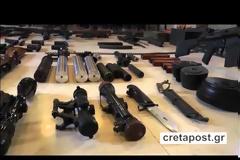 Όλα τα στοιχεία της ΕΛΑΣ για τη γιάφκα με το βαρύ οπλισμό στο κέντρο του Ηρακλείου [photos+video]