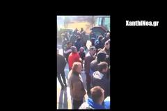 «Σκάλωσαν» στο μπλόκο των αγροτών Ξάνθης οι διαδηλωτές για τον φράχτη [video]