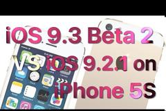 Test ταχύτητας του ios 9.3 beta 2 σε σύγκριση με το ios 9.2.1