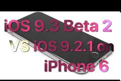 Test ταχύτητας του ios 9.3 beta 2 σε σύγκριση με το ios 9.2.1