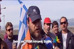 Κομμένη στα δύο η Ελλάδα - Μπλόκο των αγροτών στον Μπράλο [photos+video]