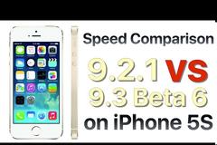 Συγκριτικό test ταχύτητας ios 9.2.1 ενάντια στο ios 9.3 beta 6