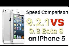 Συγκριτικό test ταχύτητας ios 9.2.1 ενάντια στο ios 9.3 beta 6