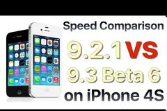 Συγκριτικό test ταχύτητας ios 9.2.1 ενάντια στο ios 9.3 beta 6
